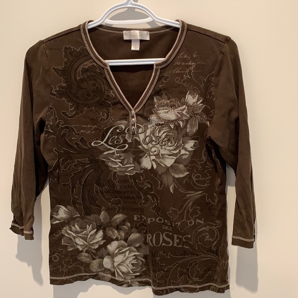 Dress Barn size large gothic 90s Y2K top - Picture 1 of 4